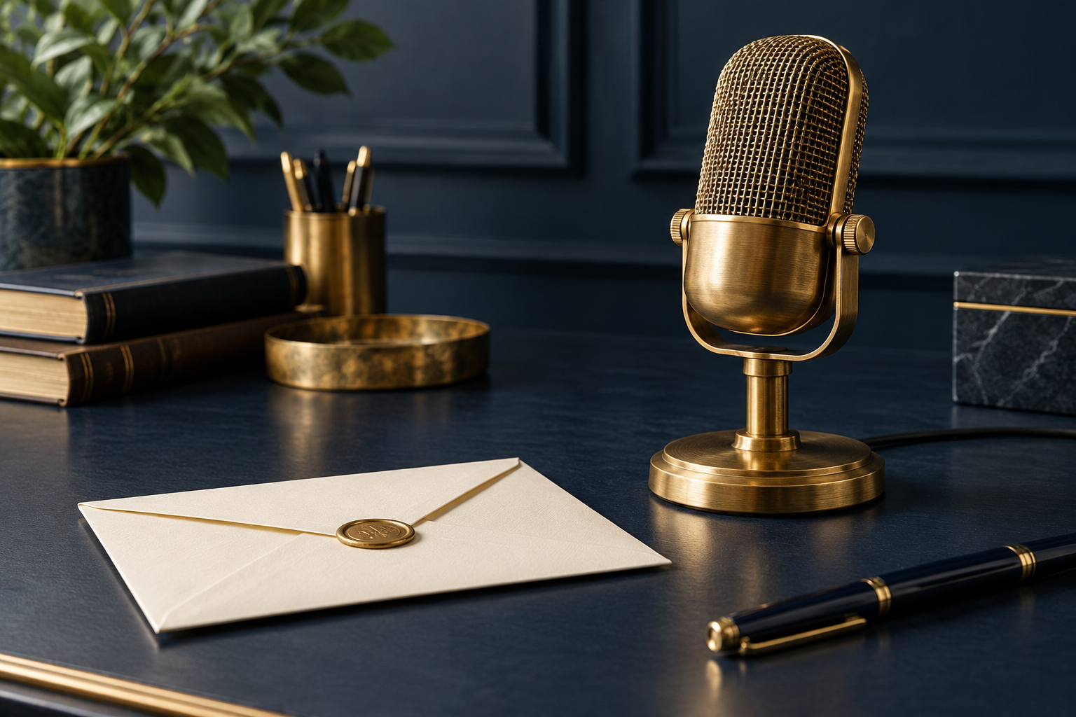 Microphone and correspondence for professional communication