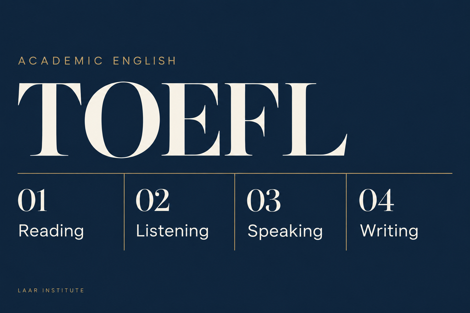 TOEFL academic English design